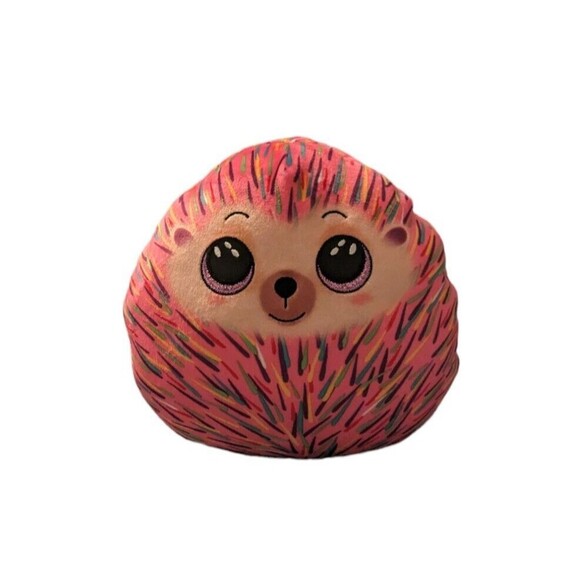 TY Beanie Squishies (Squish-A-Boos) Plush - HILDEE the Hedgehog (8 inch) - Pink - Picture 2 of 8